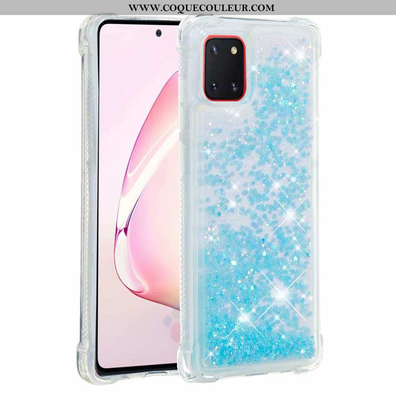 Étui Samsung Galaxy Note 10 Lite Fluide Doux Étoile Rose, Coque Samsung Galaxy Note 10 Lite Tout Com