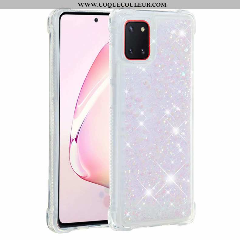 Étui Samsung Galaxy Note 10 Lite Fluide Doux Étoile Rose, Coque Samsung Galaxy Note 10 Lite Tout Com