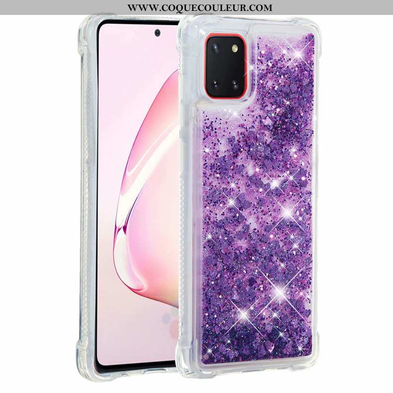 Étui Samsung Galaxy Note 10 Lite Fluide Doux Étoile Rose, Coque Samsung Galaxy Note 10 Lite Tout Com