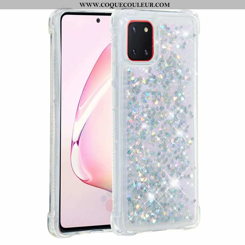 Étui Samsung Galaxy Note 10 Lite Fluide Doux Étoile Rose, Coque Samsung Galaxy Note 10 Lite Tout Com