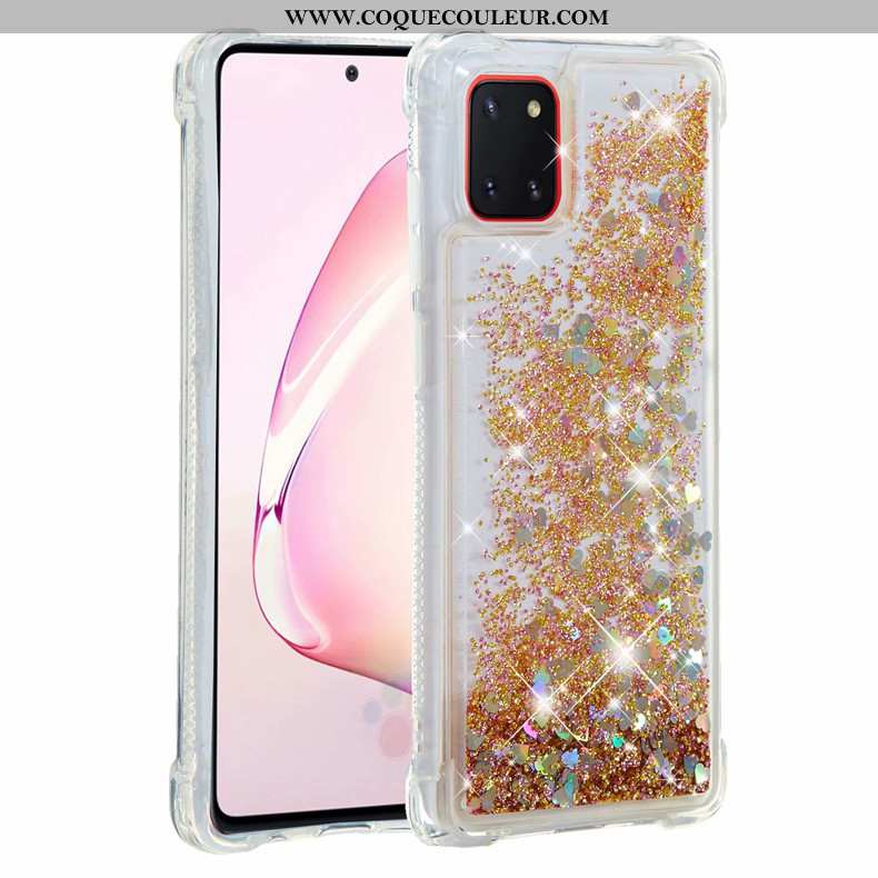 Étui Samsung Galaxy Note 10 Lite Fluide Doux Étoile Rose, Coque Samsung Galaxy Note 10 Lite Tout Com