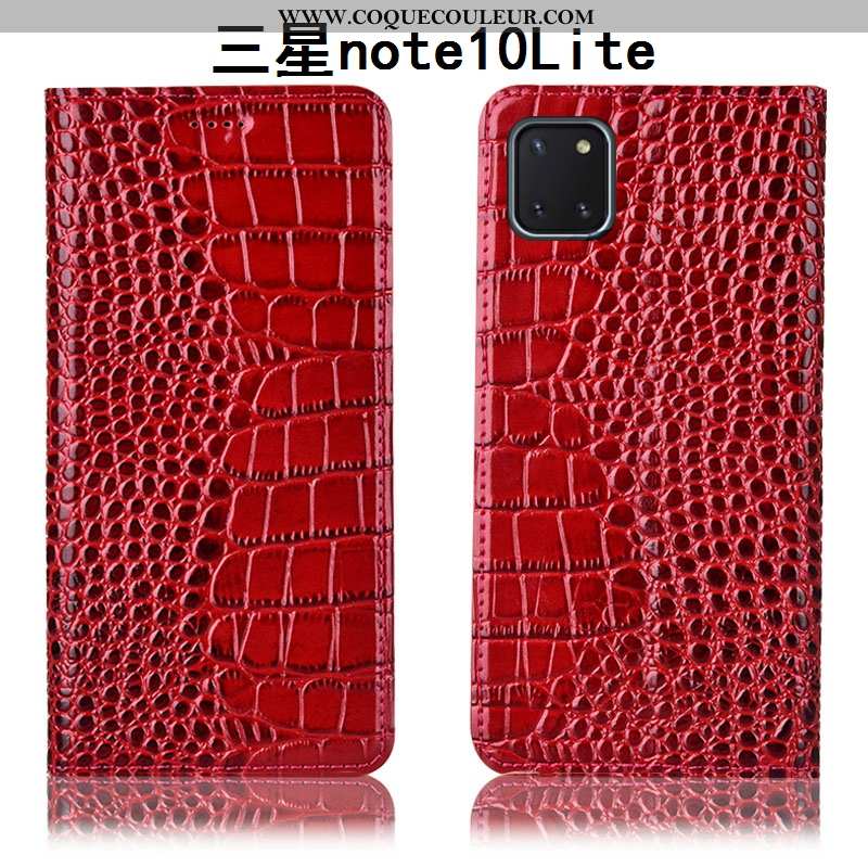 Coque Samsung Galaxy Note 10 Lite Protection Étui Housse, Housse Samsung Galaxy Note 10 Lite Cuir Vé