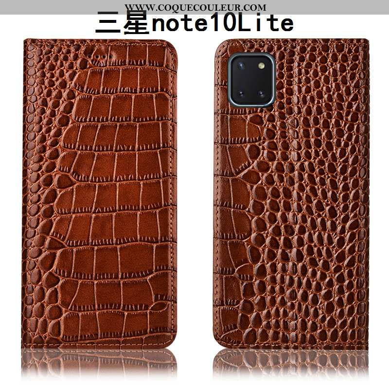 Coque Samsung Galaxy Note 10 Lite Protection Étui Housse, Housse Samsung Galaxy Note 10 Lite Cuir Vé