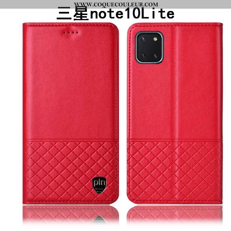 Étui Samsung Galaxy Note 10 Lite Protection Tout Compris, Coque Samsung Galaxy Note 10 Lite Cuir Vér