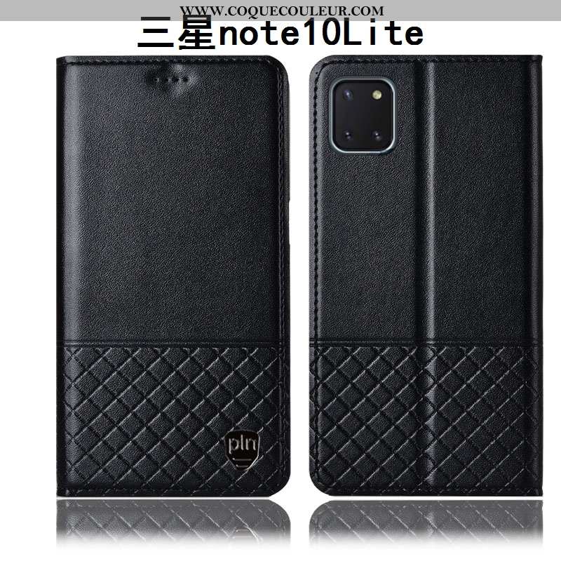 Étui Samsung Galaxy Note 10 Lite Protection Tout Compris, Coque Samsung Galaxy Note 10 Lite Cuir Vér