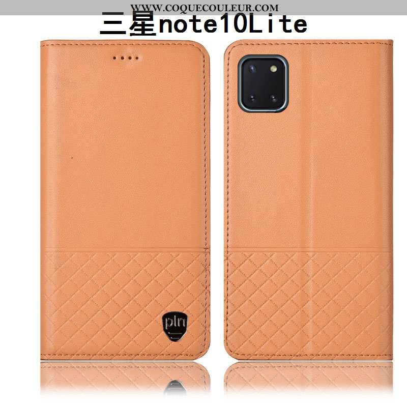 Étui Samsung Galaxy Note 10 Lite Protection Tout Compris, Coque Samsung Galaxy Note 10 Lite Cuir Vér