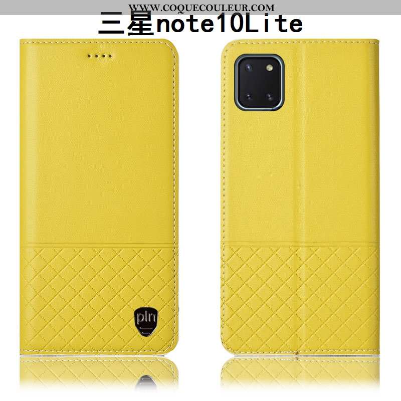 Étui Samsung Galaxy Note 10 Lite Protection Tout Compris, Coque Samsung Galaxy Note 10 Lite Cuir Vér