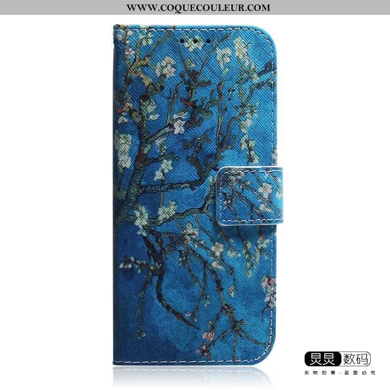 Coque Samsung Galaxy Note 10 Lite Cuir Étui, Housse Samsung Galaxy Note 10 Lite Charmant Bleu Marin 