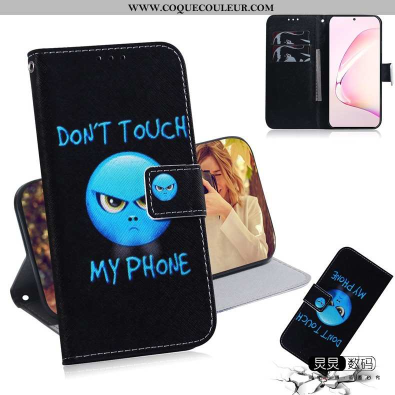 Coque Samsung Galaxy Note 10 Lite Cuir Étui, Housse Samsung Galaxy Note 10 Lite Charmant Bleu Marin 