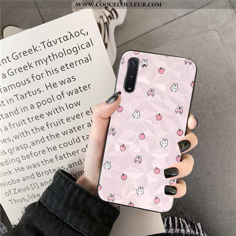 Housse Samsung Galaxy Note 10 Fluide Doux Coque Frais, Étui Samsung Galaxy Note 10 Tendance Losange 