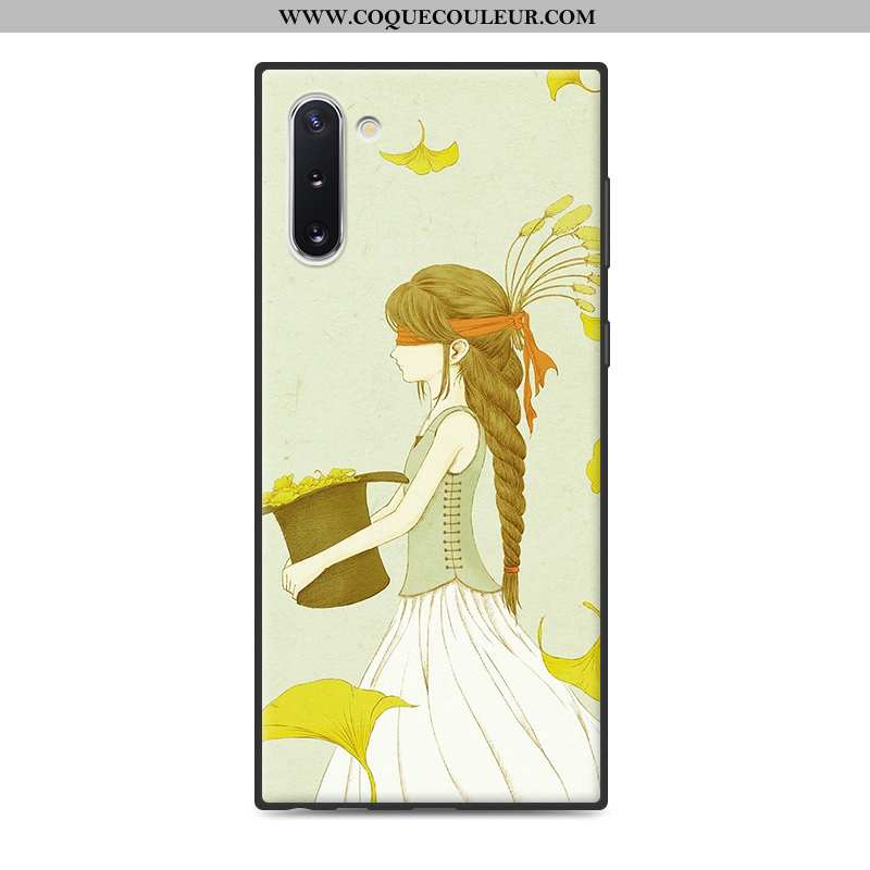 Coque Samsung Galaxy Note 10 Protection Étui, Housse Samsung Galaxy Note 10 Art Petit Blanche