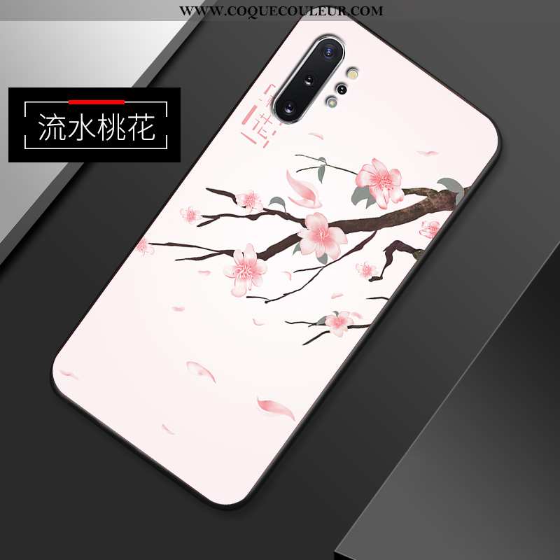 Housse Samsung Galaxy Note 10+ Légère Étui Coque, Samsung Galaxy Note 10+ Modèle Fleurie Fluide Doux