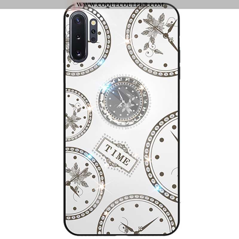 Étui Samsung Galaxy Note 10+ Strass Fluide Doux Coque, Coque Samsung Galaxy Note 10+ Créatif Étoile 