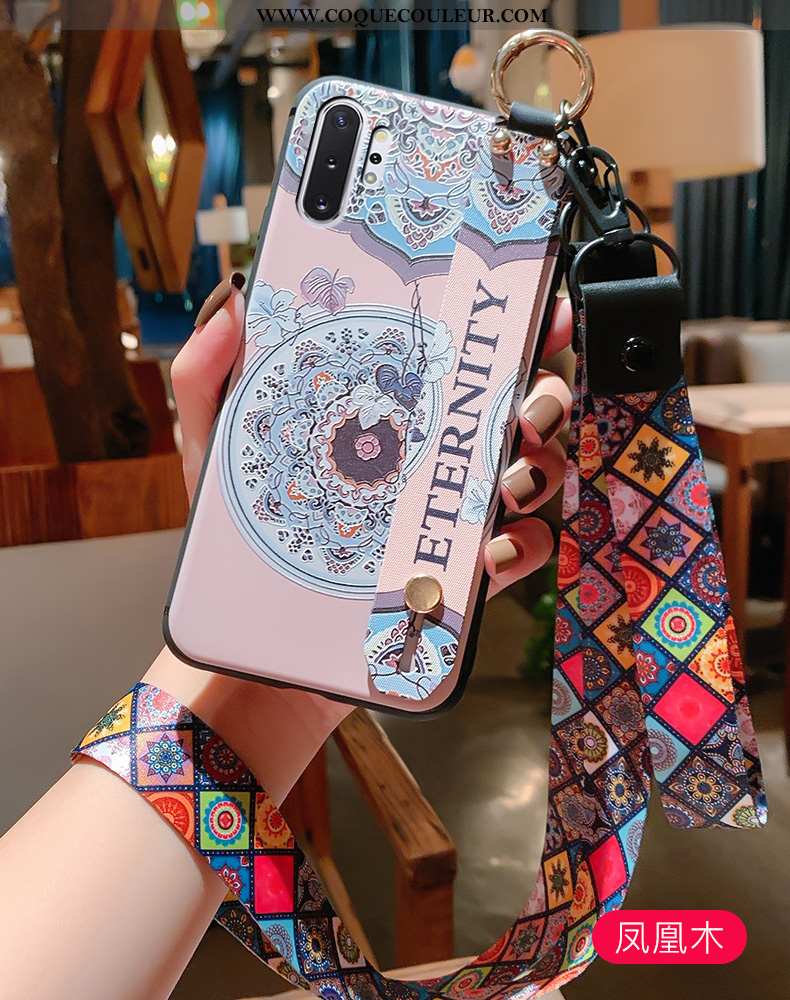 Housse Samsung Galaxy Note 10+ Vintage Protection Style Chinois, Étui Samsung Galaxy Note 10+ Fluide