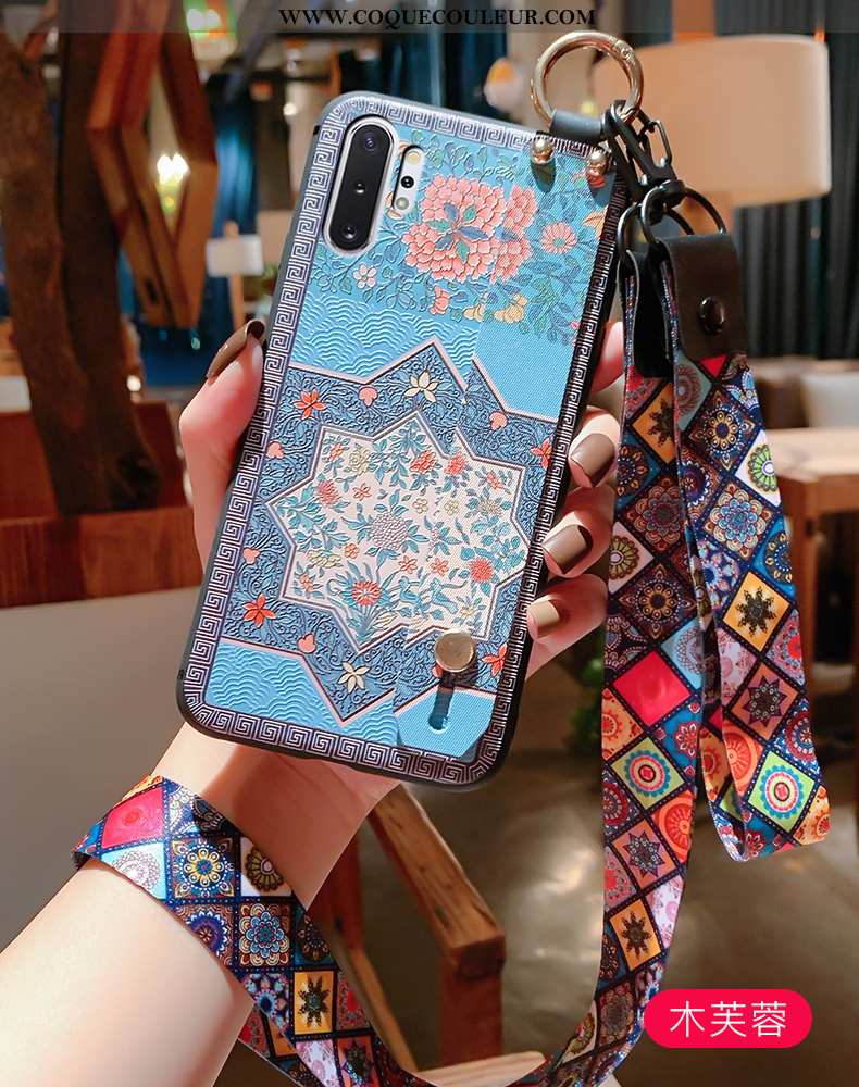 Housse Samsung Galaxy Note 10+ Vintage Protection Style Chinois, Étui Samsung Galaxy Note 10+ Fluide