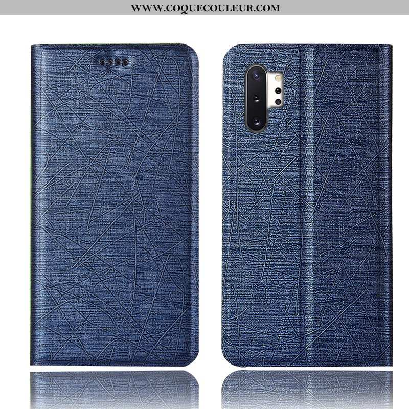 Coque Samsung Galaxy Note 10+ Protection Soie Étui, Housse Samsung Galaxy Note 10+ Cuir Tout Compris