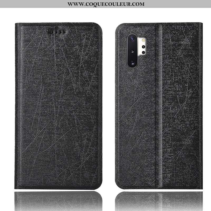 Coque Samsung Galaxy Note 10+ Protection Soie Étui, Housse Samsung Galaxy Note 10+ Cuir Tout Compris