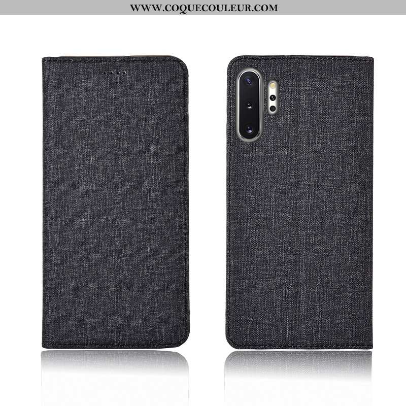 Étui Samsung Galaxy Note 10+ Cuir Silicone Étui, Coque Samsung Galaxy Note 10+ Fluide Doux Tout Comp