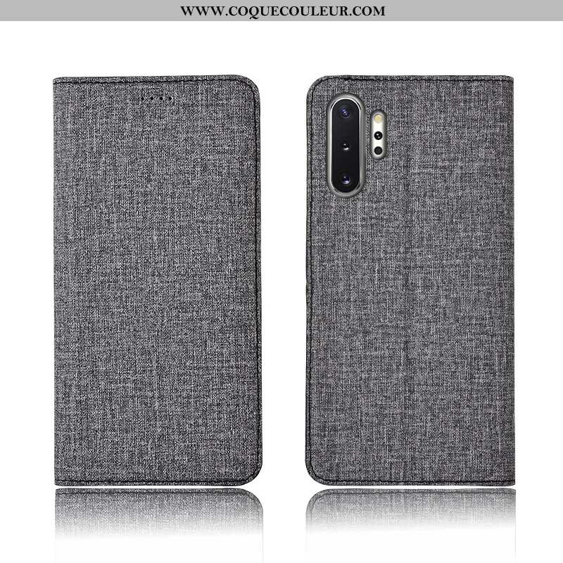 Étui Samsung Galaxy Note 10+ Cuir Silicone Étui, Coque Samsung Galaxy Note 10+ Fluide Doux Tout Comp