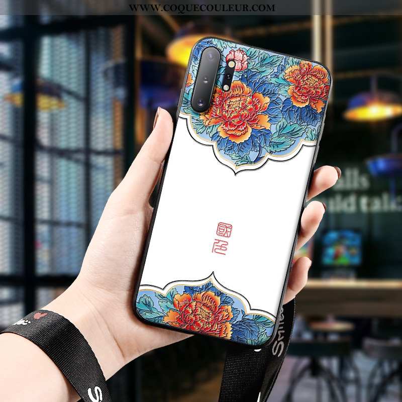 Coque Samsung Galaxy Note 10+ Protection Silicone Style Chinois, Housse Samsung Galaxy Note 10+ Gauf