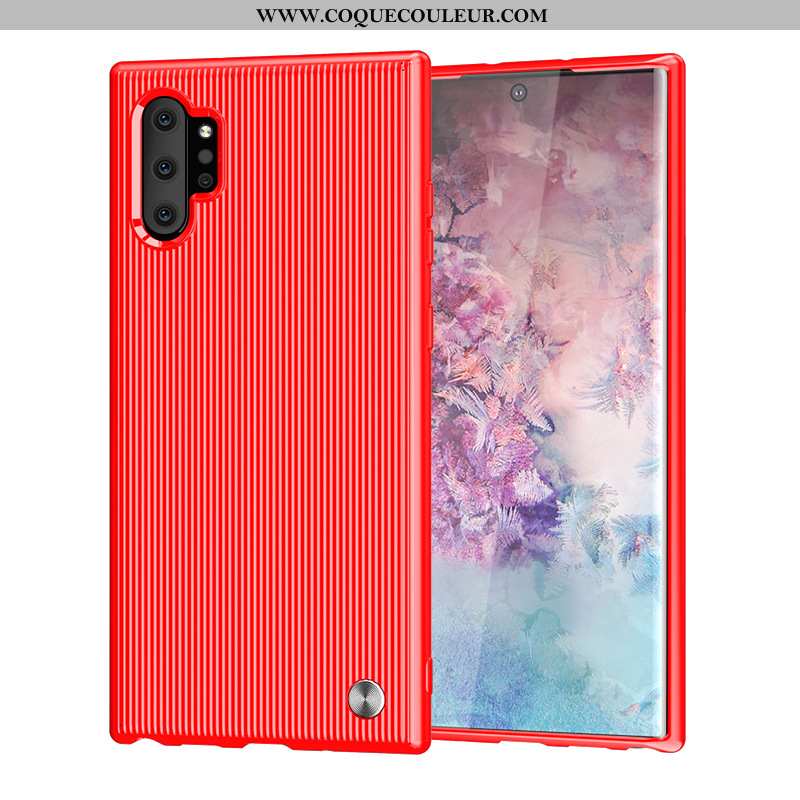 Étui Samsung Galaxy Note 10+ Protection Fluide Doux Luxe, Coque Samsung Galaxy Note 10+ Tendance Sil