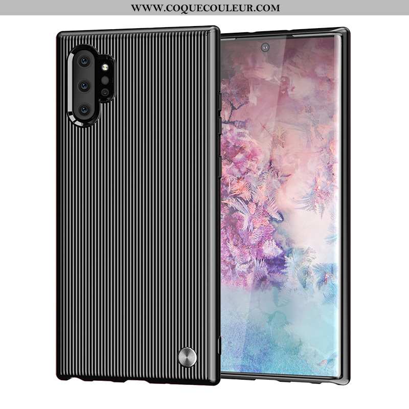 Étui Samsung Galaxy Note 10+ Protection Fluide Doux Luxe, Coque Samsung Galaxy Note 10+ Tendance Sil