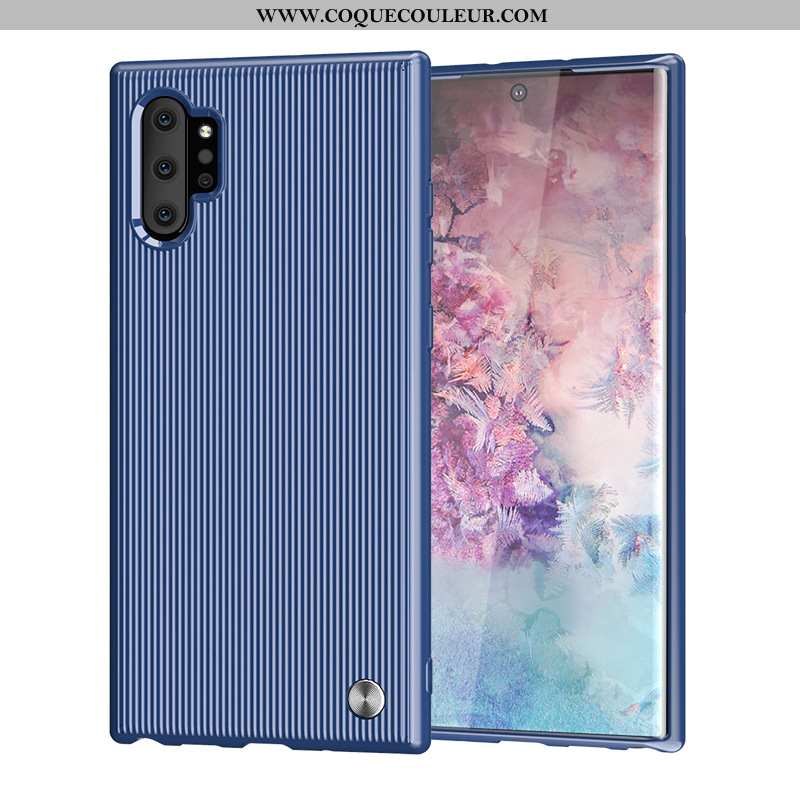 Étui Samsung Galaxy Note 10+ Protection Fluide Doux Luxe, Coque Samsung Galaxy Note 10+ Tendance Sil