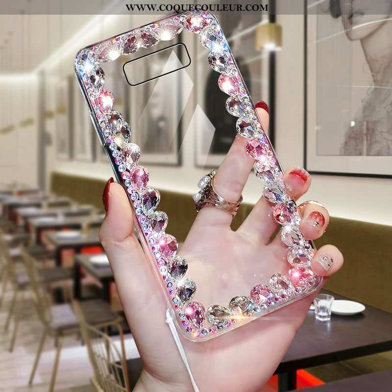 Housse Samsung Galaxy Note 8 Strass Créatif Tendance, Étui Samsung Galaxy Note 8 Personnalité Rose