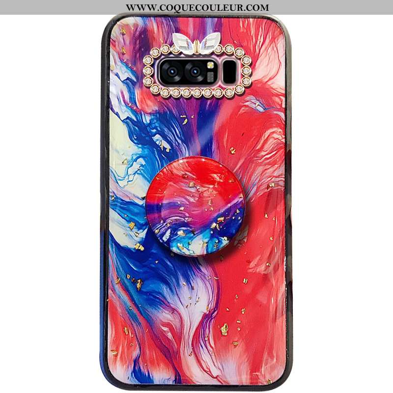 Étui Samsung Galaxy Note 8 Fluide Doux Protection, Coque Samsung Galaxy Note 8 Mode Rouge