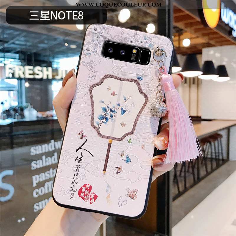 Housse Samsung Galaxy Note 8 Protection Rose Ultra, Étui Samsung Galaxy Note 8 Personnalité Style Ch