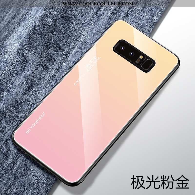 Étui Samsung Galaxy Note 8 Protection Fluide Doux Personnalité, Coque Samsung Galaxy Note 8 Verre Vi