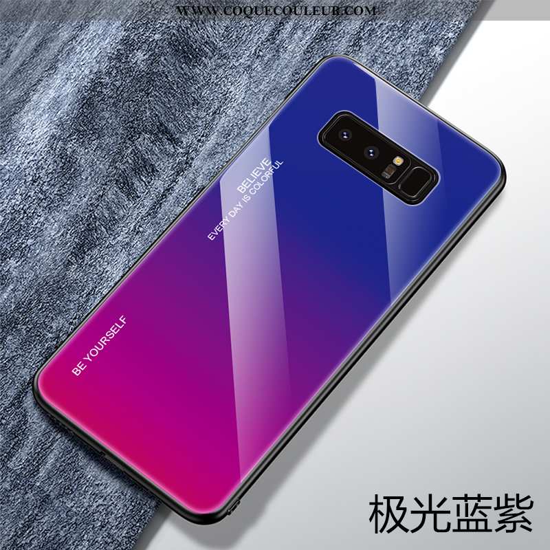 Étui Samsung Galaxy Note 8 Protection Fluide Doux Personnalité, Coque Samsung Galaxy Note 8 Verre Vi