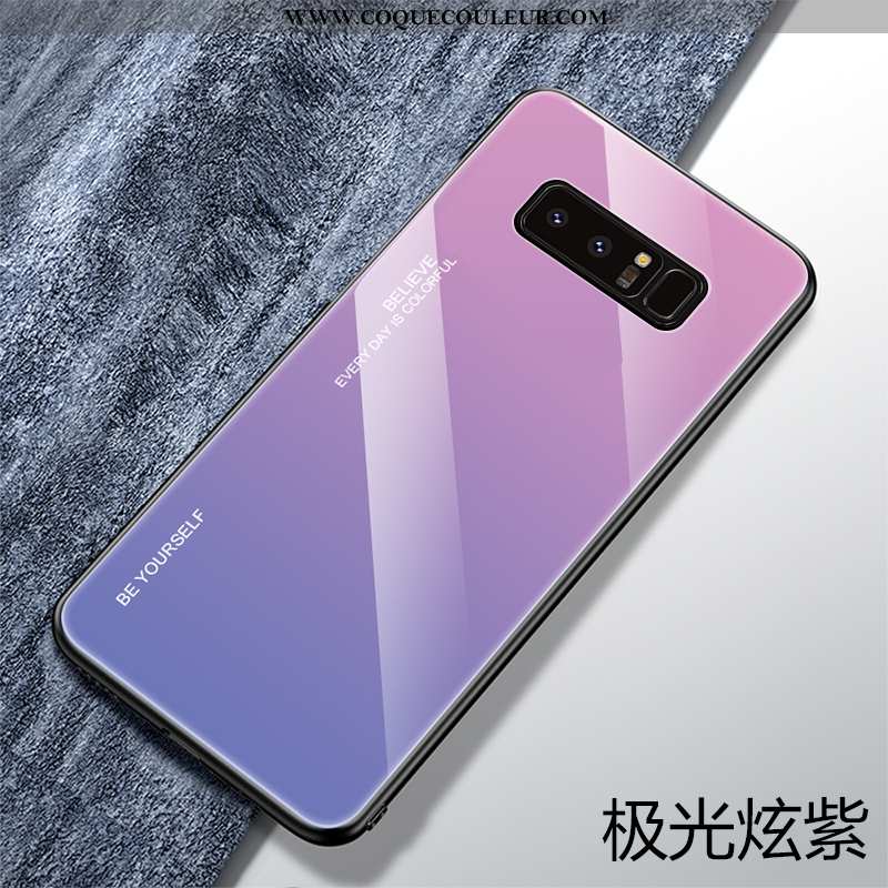 Étui Samsung Galaxy Note 8 Protection Fluide Doux Personnalité, Coque Samsung Galaxy Note 8 Verre Vi