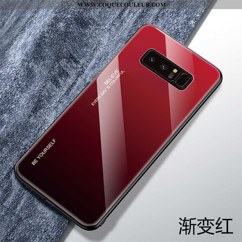 Étui Samsung Galaxy Note 8 Protection Fluide Doux Personnalité, Coque Samsung Galaxy Note 8 Verre Vi