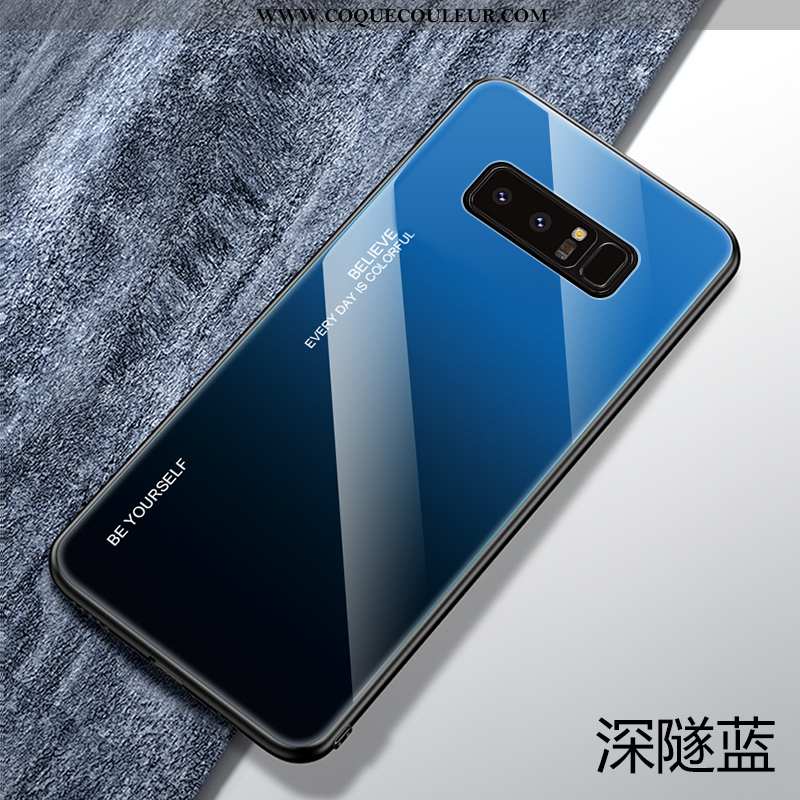 Étui Samsung Galaxy Note 8 Protection Fluide Doux Personnalité, Coque Samsung Galaxy Note 8 Verre Vi