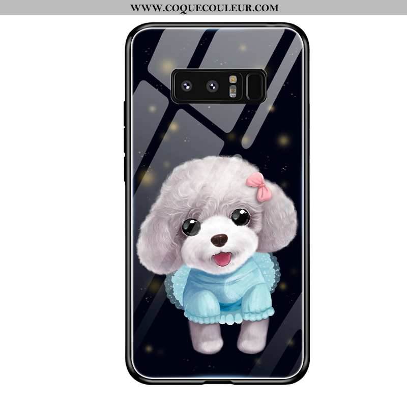 Coque Samsung Galaxy Note 8 Fluide Doux Charmant, Housse Samsung Galaxy Note 8 Mode Amoureux Noir