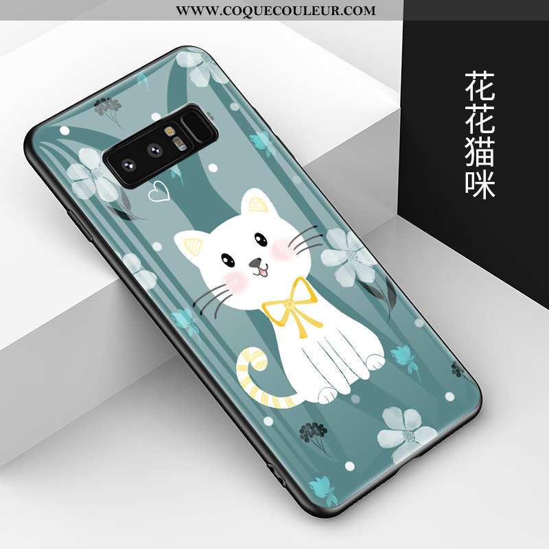 Coque Samsung Galaxy Note 8 Fluide Doux Charmant, Housse Samsung Galaxy Note 8 Mode Amoureux Noir