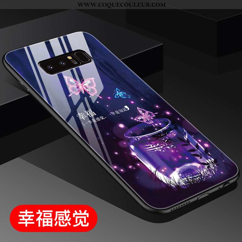 Coque Samsung Galaxy Note 8 Silicone Charmant Violet, Housse Samsung Galaxy Note 8 Mode Téléphone Po