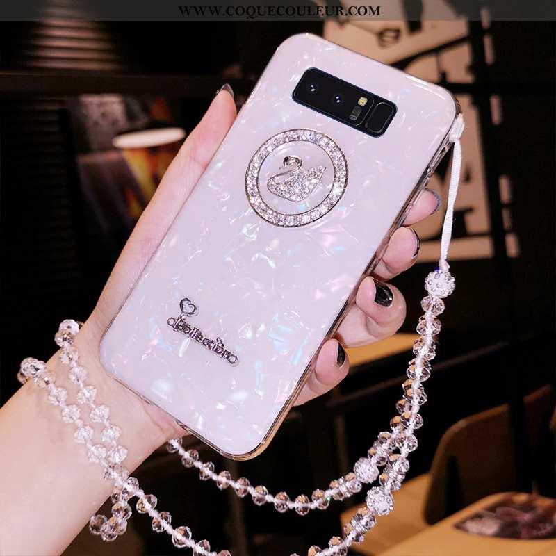 Housse Samsung Galaxy Note 8 Fluide Doux Tendance Incruster Strass, Étui Samsung Galaxy Note 8 Prote