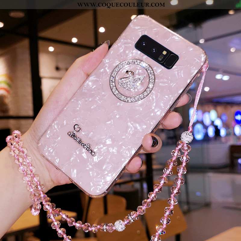 Housse Samsung Galaxy Note 8 Fluide Doux Tendance Incruster Strass, Étui Samsung Galaxy Note 8 Prote