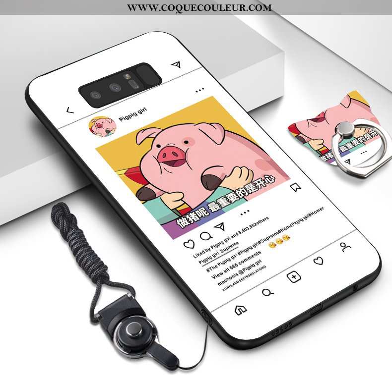 Étui Samsung Galaxy Note 8 Dessin Animé Silicone Incassable, Coque Samsung Galaxy Note 8 Fluide Doux