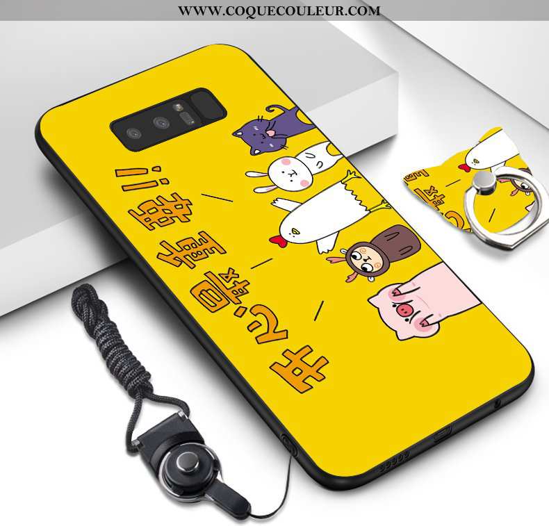 Étui Samsung Galaxy Note 8 Dessin Animé Silicone Incassable, Coque Samsung Galaxy Note 8 Fluide Doux