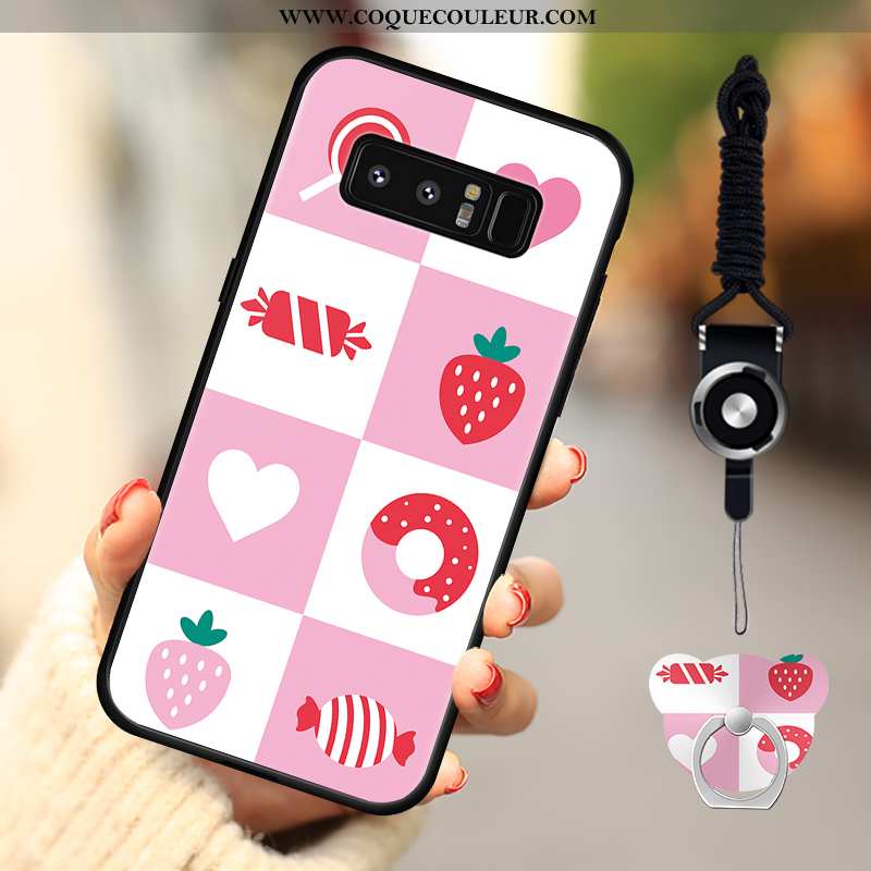 Housse Samsung Galaxy Note 8 Protection Coque Incassable, Étui Samsung Galaxy Note 8 Rose Téléphone 