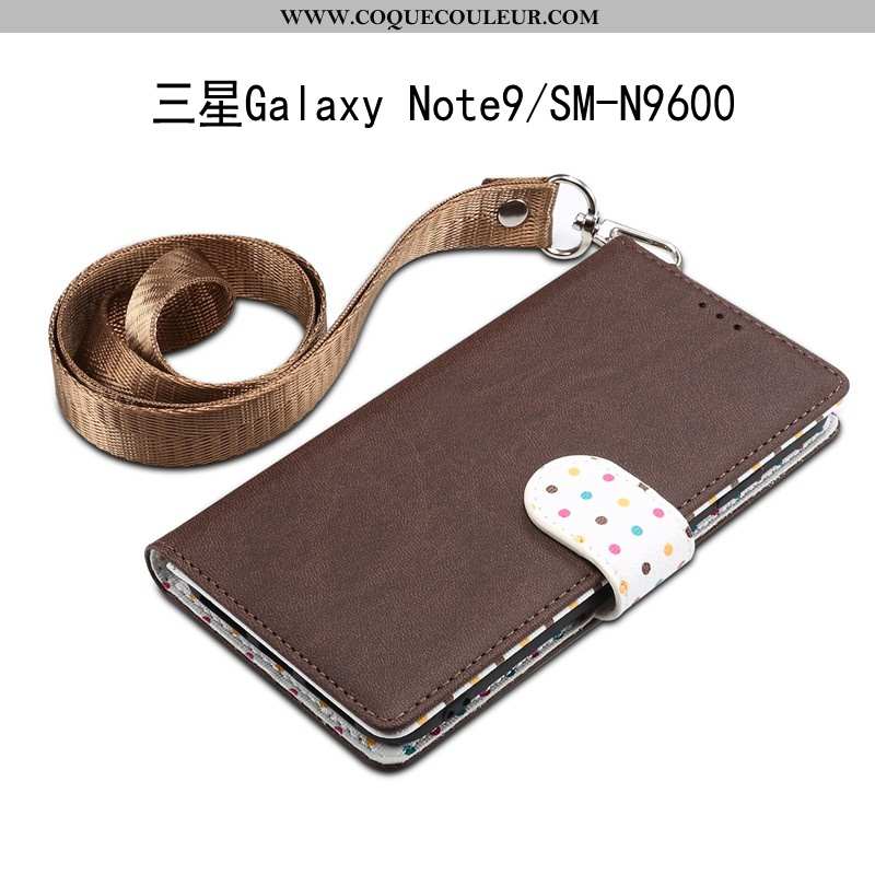 Housse Samsung Galaxy Note 9 Cuir Incassable, Étui Samsung Galaxy Note 9 Protection Téléphone Portab