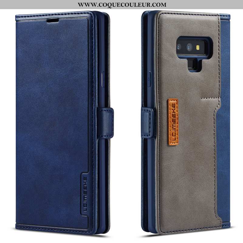 Coque Samsung Galaxy Note 9 Cuir Véritable Luxe Tempérer, Housse Samsung Galaxy Note 9 Tout Compris 