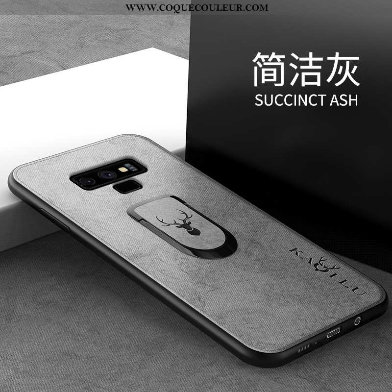 Housse Samsung Galaxy Note 9 Silicone Tendance Gris, Étui Samsung Galaxy Note 9 Protection Créatif G