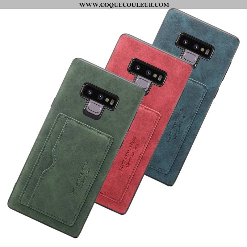 Housse Samsung Galaxy Note 9 Fluide Doux Vert Incassable, Étui Samsung Galaxy Note 9 Protection Télé