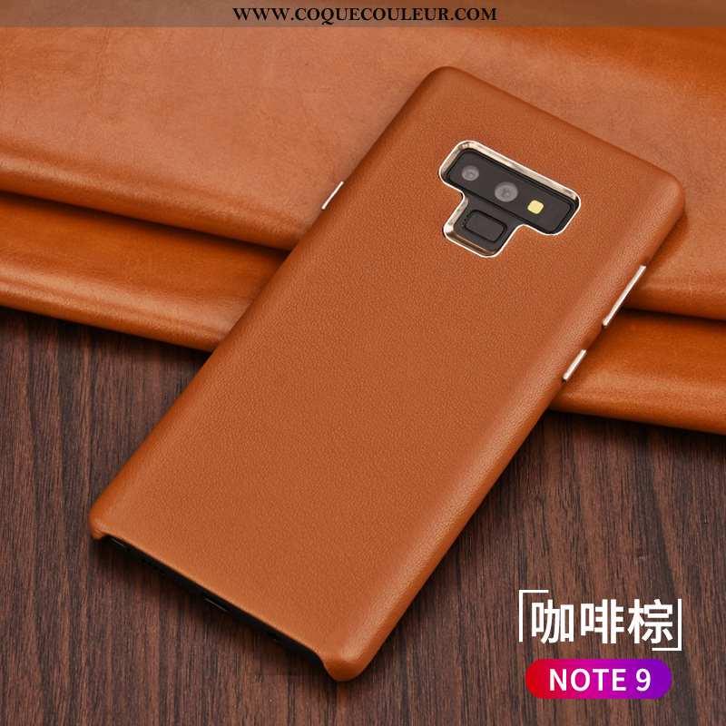 Étui Samsung Galaxy Note 9 Protection Nouveau Ultra, Coque Samsung Galaxy Note 9 Cuir Véritable Cuir