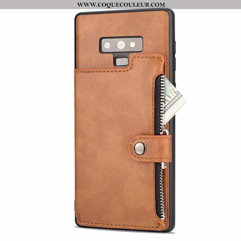 Coque Samsung Galaxy Note 9 Personnalité Carte Portefeuille, Housse Samsung Galaxy Note 9 Créatif Té