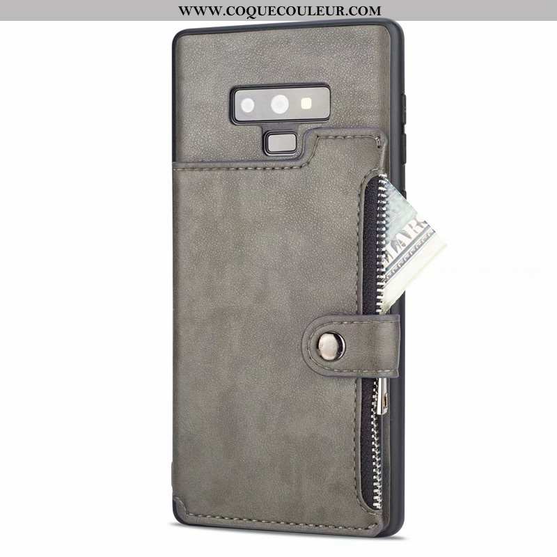 Coque Samsung Galaxy Note 9 Personnalité Carte Portefeuille, Housse Samsung Galaxy Note 9 Créatif Té